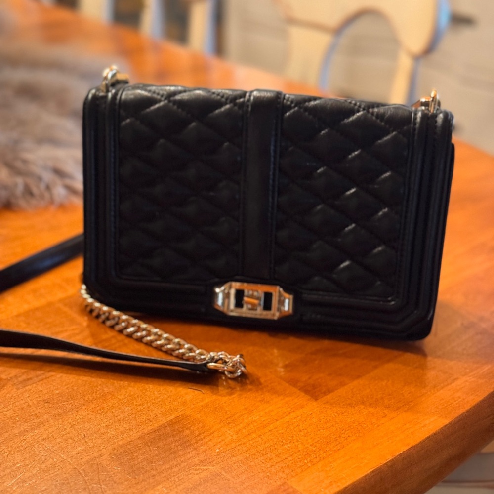 Rebecca Minkoff Black Quilted Crossbody Bag